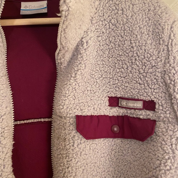 🤍SOLD🤍Columbia fleece zip up with collar - Picture 3 of 4